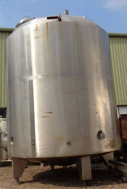12,000 L S/S JKTD Vertical Pressure Vessel