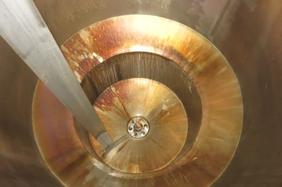 600 Gal Stainless Liquifier Rework Mix Tank, 40 HP Drive