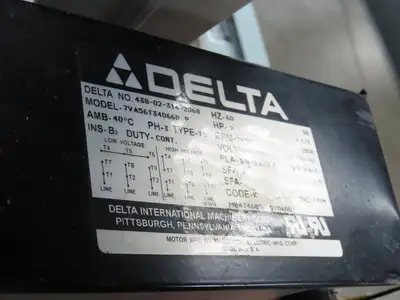 Delta Radial Arm Saw 12" Blade 13" Travel 2 HP 230/460V 3 Ph