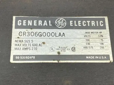 USED GE 600VAC 270A