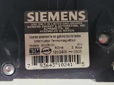 USED SIEMENS BQ2B020