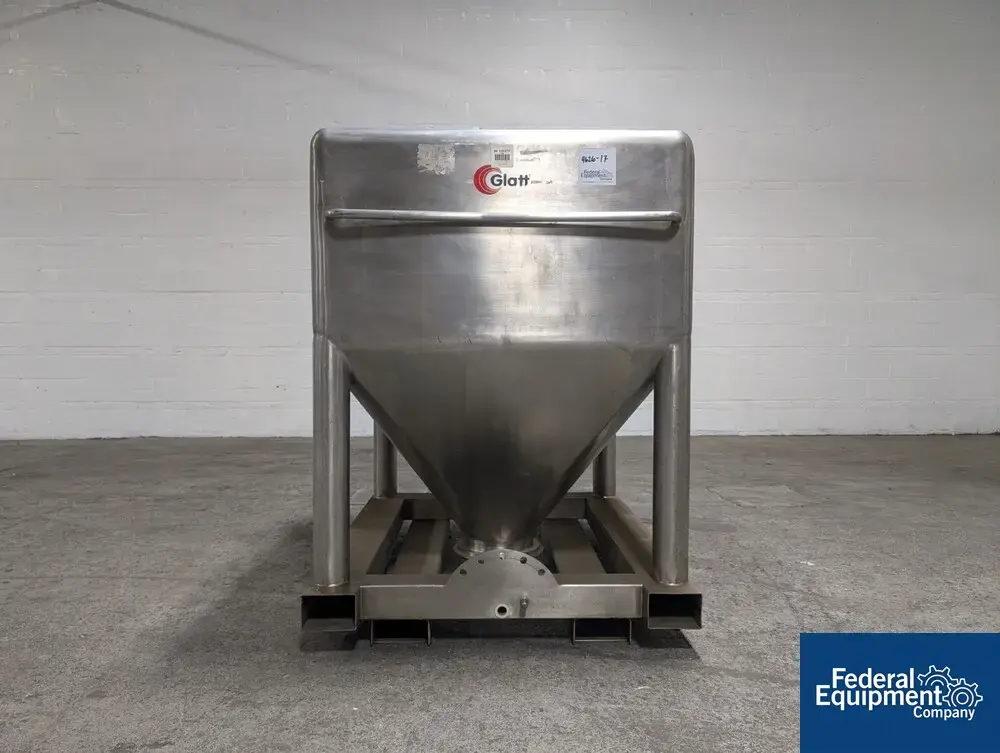 USED Glatt 1,200 Liter Glatt Tote, S/S