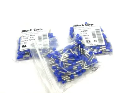 New | in-Stock Altech Crimp Ferrule Terminals 14AWG/2.5sqmm PACK OF 100, LOT OF 3 Electrical Fittings Michigan US | Maverick Industrial Sales #1390895