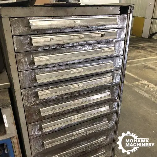 11-DRAWER TOOLING CABINET WITH PUNCH PRESS TOOLING