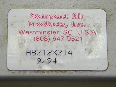 Used COMPACT AIR _UNKNOWN_ Pneumatic Cylinders Texas US | OCO Industrial #1570921