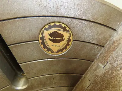 Bison 4-Jaw Independent Manual Lathe Chuck 16" OD 4" ID With Key 0318 98