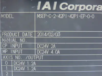 IAI MSEP-C-2-42PI-42PI-EP-0-0 Position Controller for Robo Cylinder 24VDC