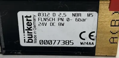 New | in-Stock BÜRKERT 0312D2.5 Solenoid Valves Ohio US | Surplus Asset Holdings #1234372