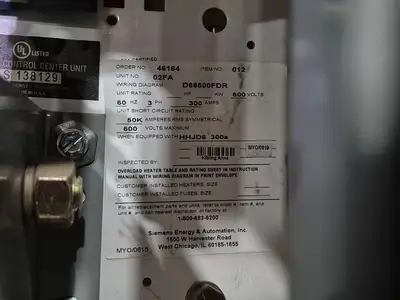 USED SIEMENS HHJD63F400