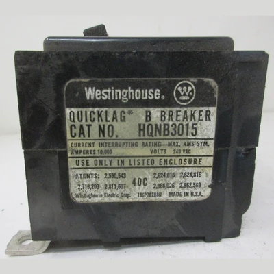 Westinghouse HQNB 15 Amp Breaker