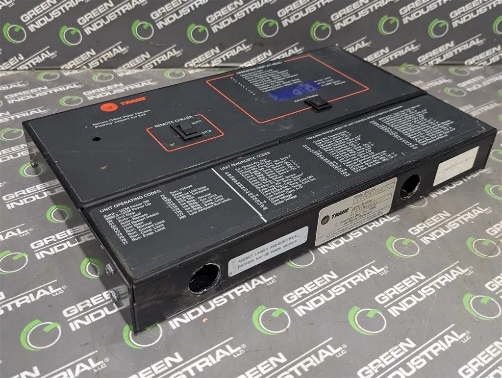 Trane CGPA00A10A Chiller Remote Display Panel X13650359-02 Rev. D Used