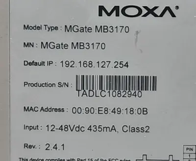 USED Moxa Moxa MB3170