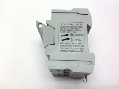Used Buss Fuseholder w/ 3 LP-CC-3 Low-Peak Fuses Fuse Accessories Michigan US | Maverick Industrial Sales #1394785