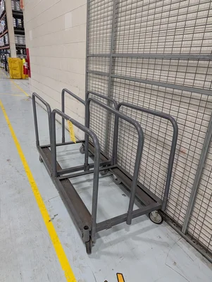(2) Rolling Table Carts