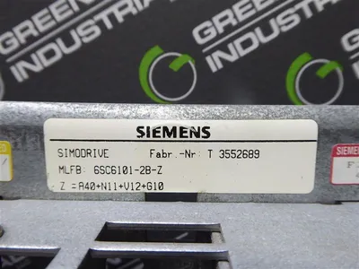 Siemens 6SC6101-2B-Z Simodrive Slot Rack Assembly without Cards Used