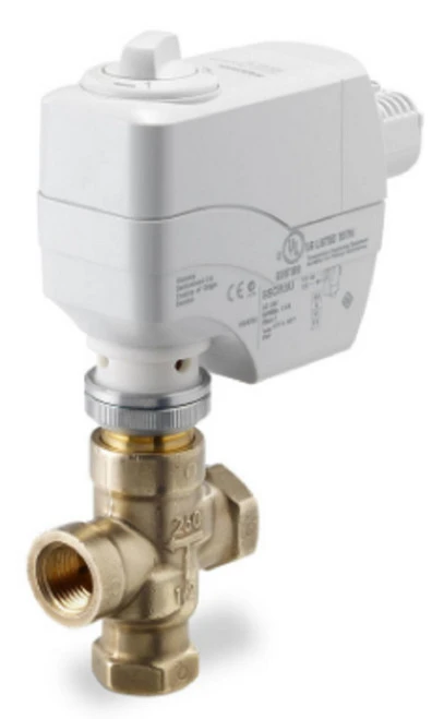 Siemens 261-02068 3-Way 1/2" Terminal Unit Valve, Cv 2.5, Mixing, Linear, F x F [New]