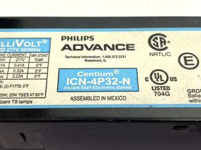 Used Philips Advance IntelliVolt Ballast T8, 120-277V, 32W CUT LEADS Lighting Michigan US | Maverick Industrial Sales #1393535
