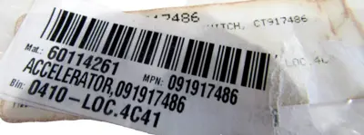 NEW UNBRANDED CT917486 ACCELERATOR BOX