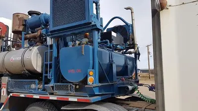 USED 1997 PEERLESS BAKER HUGHES HYDRA FRAC BLENDER TRAILER