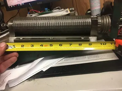 1863-385 RARE ANTIQUE ~ Straight Line Engine Turning Cylindrical Indexing Pattern Bar Holder With 14 Patterns