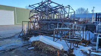 Steel Shipping Crates - no removal between 1/27-1/30