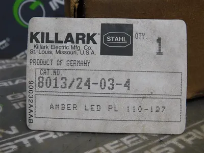 Killark Stahl 8013/24-03-4 Amber LED Pilot Light 100-127 New