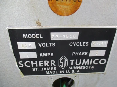Used SCHERR-TUMICO 22-2500 Comparators California US | TNT Industrial #1082795