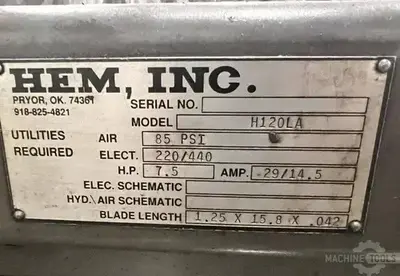 USED 1999 HEM H120LA