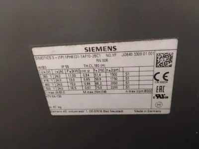 Siemens 1PH8131-1AF10-2BC1 Servo Motors | ESS Industrial Equipment Sales (6)