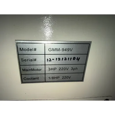 Used 2013 GMC MACHINE TOOLS GMM-949VPKG Vertical Mills Florida US | Sierra Victor Machinery #1452663