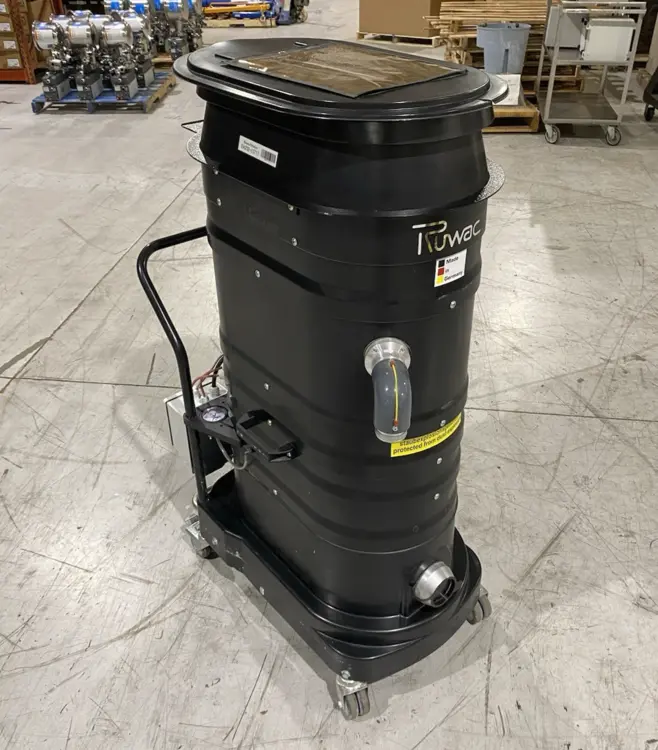 Used RUWAC CONTINUOUS DUTY INDUSTRIAL HEPA VACUUM 3HP 180CFM, QUIET OP. Vacuum Cleaners Michigan US | Maverick Industrial Sales #1091927