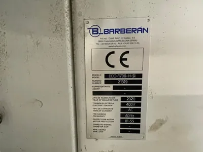 2020 Barberan Ecoline 1700-H-SI Laminating System