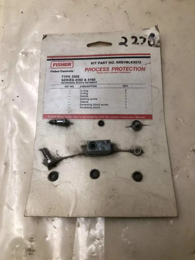 Fisher RREVBLKX012 Reversing Block Retrofit Kit -NIB