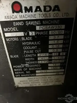 USED 2011 AMADA PCSAW-330