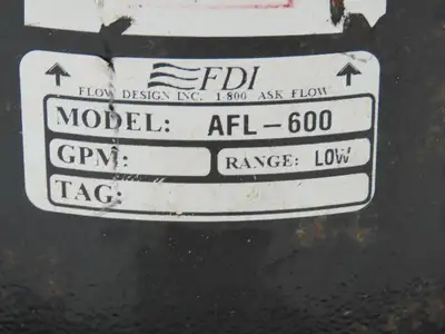 FDI Flow Design AFL-600 Balancing Valve 6" Flanged #150 w/ Butterfly Shutoff