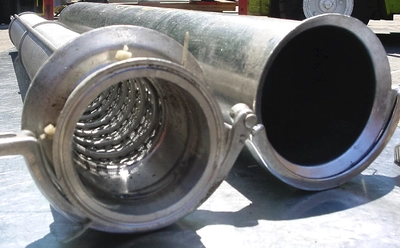 USED TRI CLOVER STREAMLINE STRAINER 3" IN LINE STRAINER