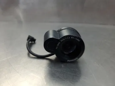 Panasonic WV-LA6B2 TV Lens, 6mm 1:1.4 for 1/2" B/W Cameras. 5D-24