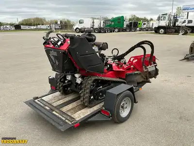 USED BARRETO 37-SG STUMP GRINDER WITH TRAILER