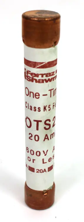 Used FERRAZ SHAWMUT OTS20 Fuses Kentucky US | Industrial Parts R Us Inc. #357700