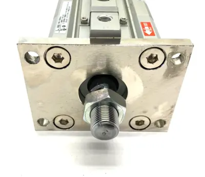 USED SMC COMPACT CYLINDER W/ LOCK, FLANGE MOUNT