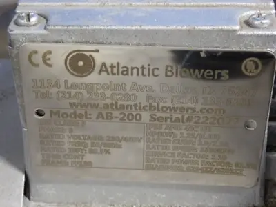 USED ATLANTIC BLOWERS AB200