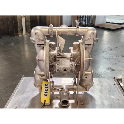 Used 2" Dia. Stainless Steel Double Diaphragm Pump (no mfg.)