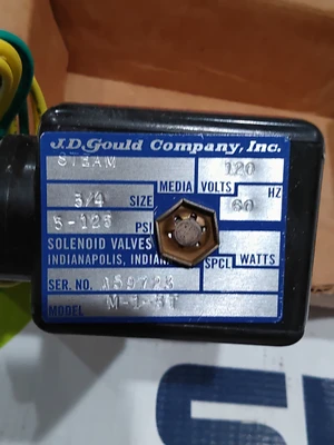 NEW J.D. GOULD M-1-3T 3/4"