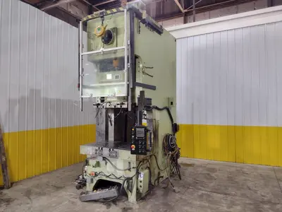 220 TON AIDA MODEL #NCI-200(2) GAP FRAME PRESS, 12.59" STROKE: STOCK #22210