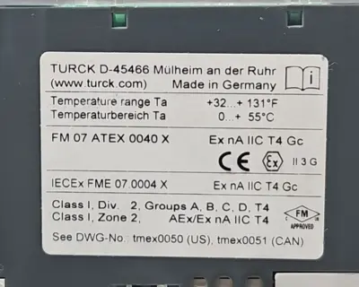 Turck D-45466 BL20-2AI-PT/NI-2/3 Digital relay outp interface module (BIN3.4.4)