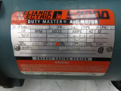 Dodge Reliance MR94743L1 Gear Motor 10:1 Ratio 172 RPM 1/2Hp 230/460V 3PH RH 56C