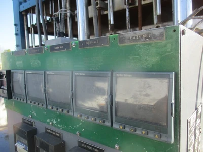 PHI, 24 x 36 heated platten 4-post hydraulic press, 6 stations & cool rack