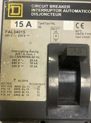 USED SQUARE D FAL34015