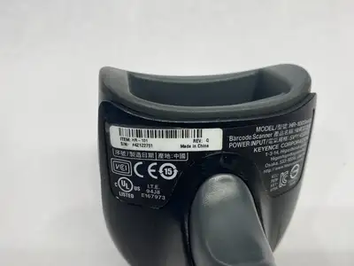 USED KEYENCE REV. Q HANDHELD CODE READER/SCANNER, 0-114MM READING