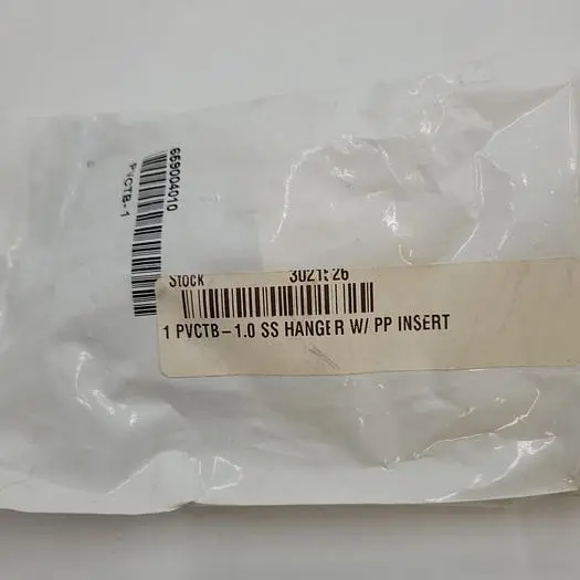New | in-Stock HEX TUBING HANGER 1" OD STAINLESS STEEL HEX TUBING HANGER WITH POLYPROPYLENE INSERT, AWI PVCTB-1.00 Valves/Fittings | ND Industrial Surplus #1219047